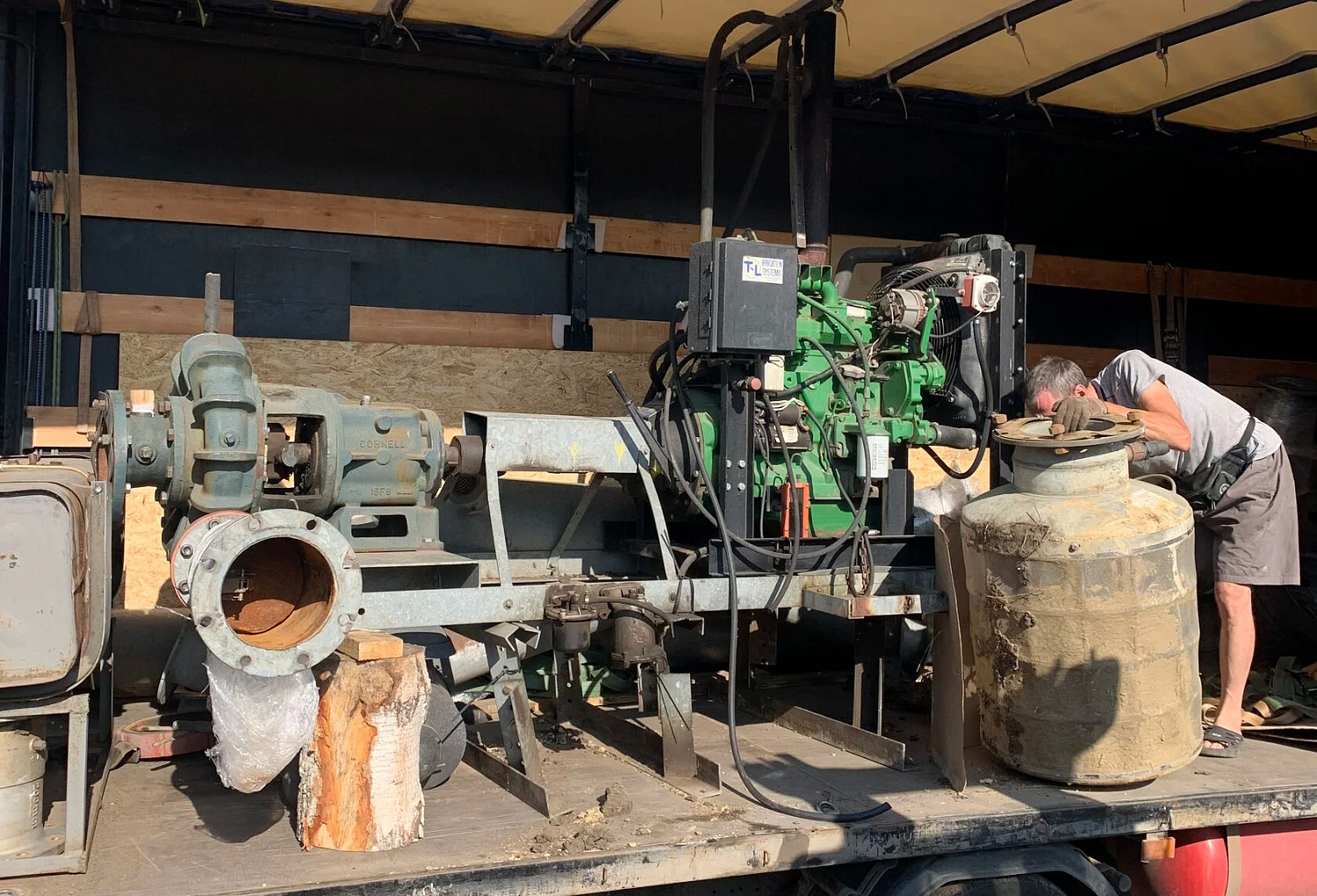 Ремонт дизельного двигателя насосной станции